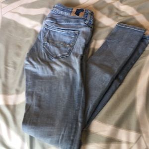 Abercrombie & Fitch Skinny Jeans with distressing.